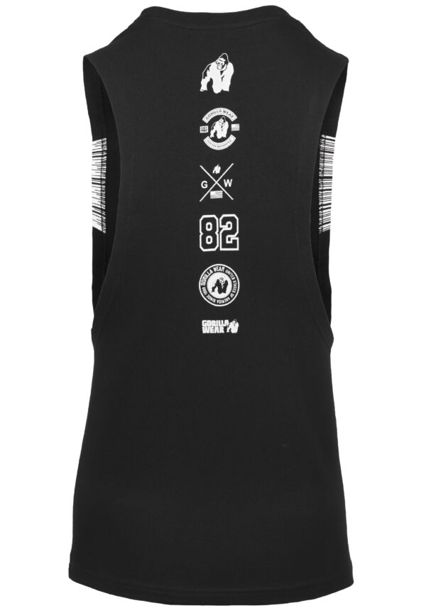 Lopez Drop Armhole Tank Top - Black - Image 8