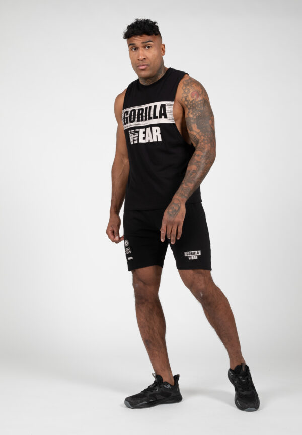 Lopez Drop Armhole Tank Top - Black - Image 3