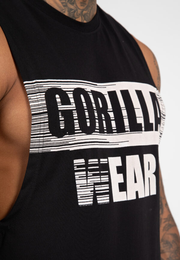 Lopez Drop Armhole Tank Top - Black - Image 5