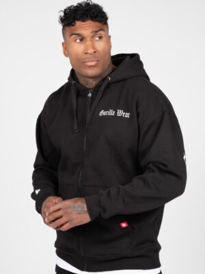 Utah Zipped Hoodie – Black Utah Zipped Hoodie – Black