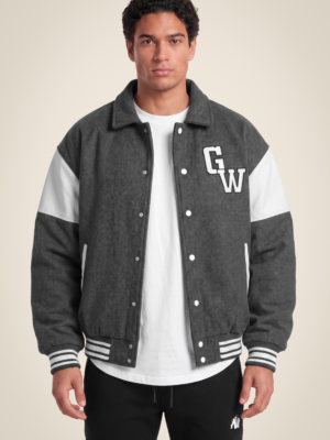 Stockholm Varsity Jacket – Gray Stockholm Varsity Jacket – Gray