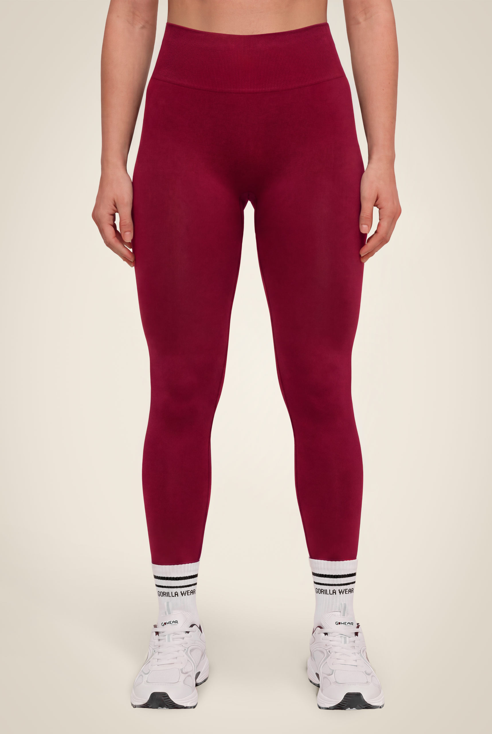 Florence Seamless Contour Leggings - Red - Image 2